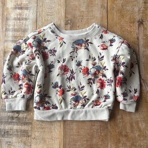 Baby Gap girls floral sweatshirt 2t
